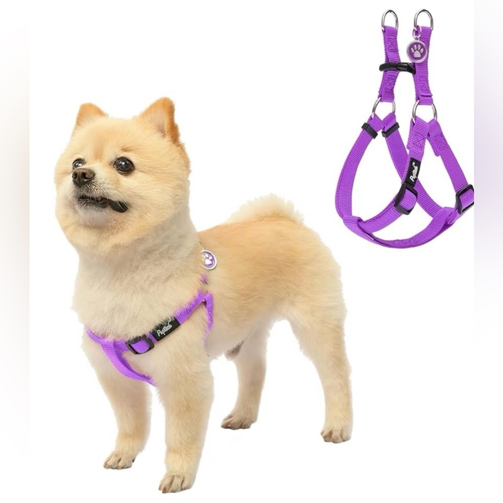 COPY - No Pull Dog Harness Soft Adjustable Basic Nylon Step in Vest